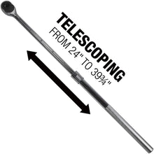 EZRED 3/4" Drive Extendable Ratchet with Reinforced Steel Telsecoping Locking Shaft