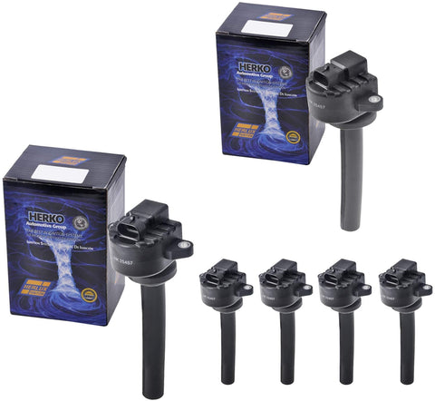 Set Of 5 Herko B197 Ignition Coils + 1 Herko B198 Ignition Coil