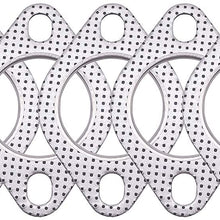 Universal Fitment High Temperature Exhaust Gasket 2-Bolt 2 inch 51mm Exhaust Flange 5 PCS