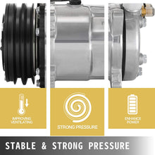 Mophorn CO 9285C AC Compressor SD508 Air Conditioning Compressor Car for 1985-1990 Wrangler and Cherokee and Comanche Air Conditioning Compressor (SD508)