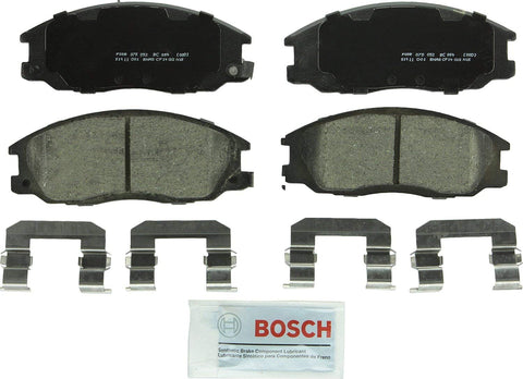 Bosch BC864 QuietCast Premium Ceramic Disc Brake Pad Set For Hyundai: 2001-2006 Santa Fe, 2001 XG300, 2002-2003 XG350; Kia: 2002-2003 Sedona; Front