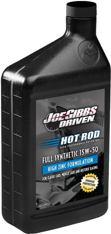 Joe Gibbs 01607 HR-3 15W-50 Synthetic Hot Rod Oil - 1 Quart Bottle, Case of 12