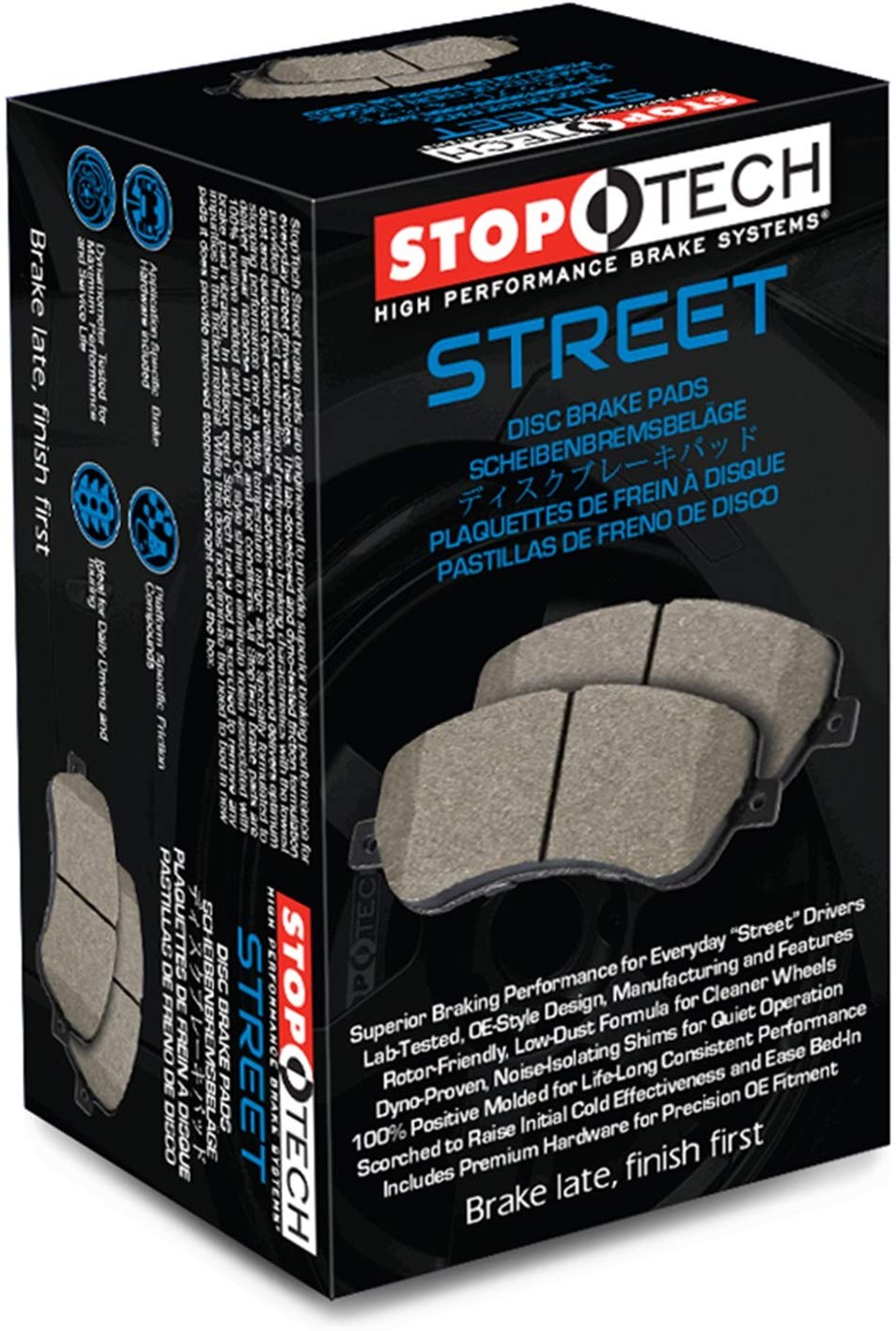 StopTech 308.11570 Street Brake Pad, 5 Pack