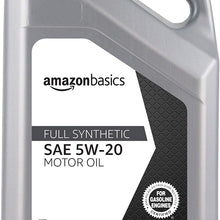 AmazonBasics Full Synthetic Motor Oil, SN Plus, 5W-20, 5 Quart