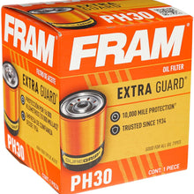 FRAM Extra Guard PH30, 10K Mile Change Interval Spin-On Oil Filter