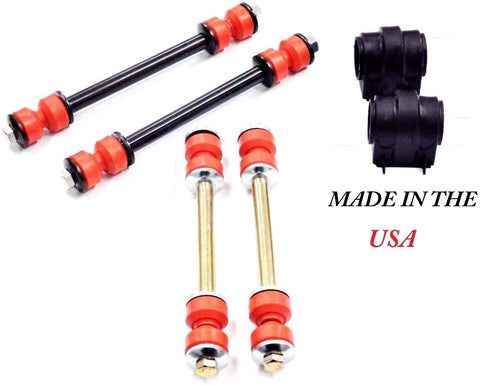 Suspension Dudes 6PC Made in USA Front and Rear Sway Bar Links + Front Bushings for Ford Explorer Mercury Mountaineer 2006-2010