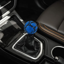 Thruifo Gear Shifter Head, Thunder Pattern Ball Shape MT Car Stick Shift Knob Fit Most Automatic Manual Vehicles, Blue