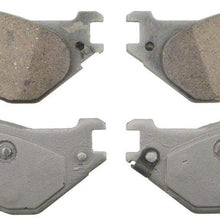Wagner ThermoQuiet QC702A Ceramic Disc Pad Set With Installation Hardware, Rear