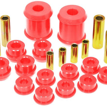 Prothane 13-302 Red Rear Upper and Lower Control Arm Bushing Kit