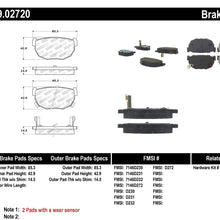 StopTech 309.02720 Street Performance Rear Brake Pad