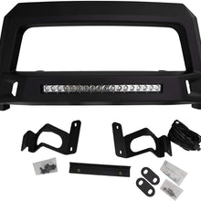 Lund 86521210 Revolution Black Steel Bull Bar with Integrated LED Light Bar for 2005-2015 Toyota Tacoma
