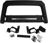 Lund 86521210 Revolution Black Steel Bull Bar with Integrated LED Light Bar for 2005-2015 Toyota Tacoma