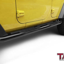 TAC Side Steps Fit 2007-2018 Jeep Wrangler JK 4 Door (Exclude 2018 Wrangler JL Models) 3" Black Side Bars Nerf Bars Step Rails Running Boards Off Road Exterior Accessories (2 Pieces Running Boards)