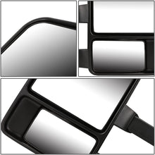 DNA Motoring TWM-027-T666-BK-AM+DM-074 Pair of Towing Side Mirrors + Blind Spot Mirrors