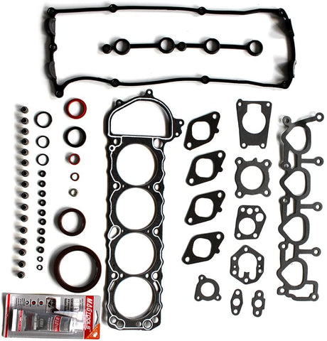 ECCPP Engine Replacement Head Gasket Set for 98 99 00 01 02 03 04 for Nissan Frontier for Nissan Xterra 2.4L Engine Head Gaskets Kit