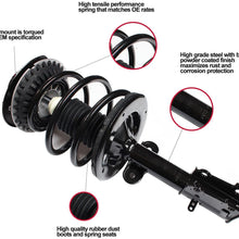 WIN-2X New 4pcs Front+Rear Right+Left Quick Complete Suspension Strut Shock & Coil Springs Assembly Kit Fit 93-02 Corolla Sedan 93-97 Geo Prizm 98-02 Chevy Prizm