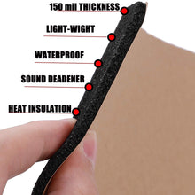 SHINEHOME 150 mil 36 sqft Sound Deadener Deadening Dampening Audio Noise Insulation Heat Insulation Mat Material Self-Adhesive Rubber Waterproof Soundproofing Foam Panel