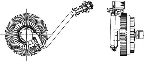 HELLA 376734021 Radiator Fan Clutch