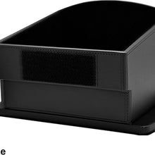 topfit Rear Center Storage Box for Tesla Model X, Seat Back Center Container for Tesla Black