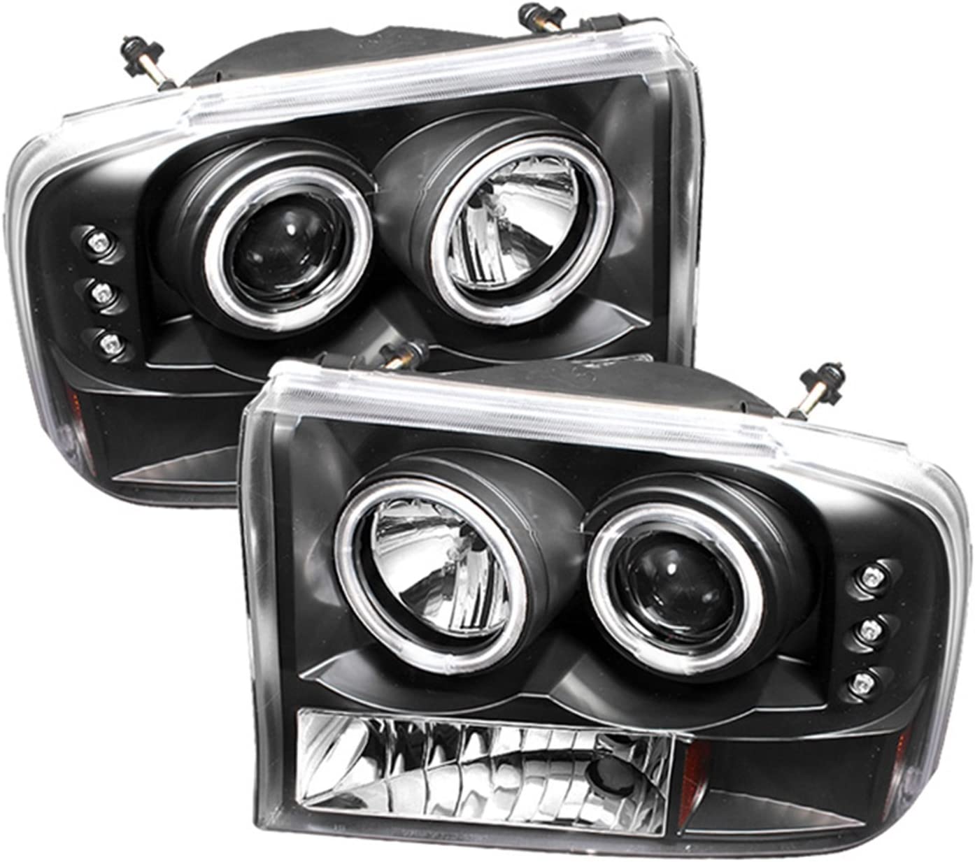 Spyder Auto 5030122 CCFL Halo Projector Headlights Black/Clear