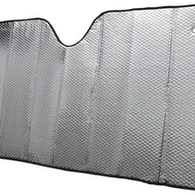 Single Bubble Front Windshield Shade Window Shade- Accordion Folding Auto Sunshade for Car Truck SUV-Blocks UV Rays Sun Visor Protector-Keeps Your Vehicle Cool