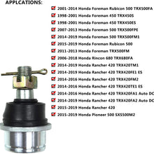 51355-HP5-601 Ball Joints Compatible with Honda Foreman 400 FourTrax 300 Yamaha Grizzly Kodiak Rhino Wolverine Bombardier Quest Traxter Can-Am Outlander Renegade 4Pcs Front Upper Lower Ball Joint