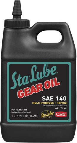CRC SL24228 API/GL-4 Multi-Purpose Gear Oil, 32 Fl Oz