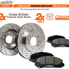 [Front] Max Brakes Premium XD Rotors with Carbon Ceramic Pads KT044521