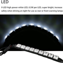 EEEKit Daytime Running Light, 9 LED DC 12V 4.5W Driving Daylight Fog Waterproof Dustproof Light with Adhesive Tape, 2 Pack, White