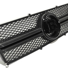 Mercedes-Benz W463 G-Class G-Wagon G63 G55 G500 front grille insert guard complete trim with emblem badge sticker logo carbon fiber compatible with Brabus style