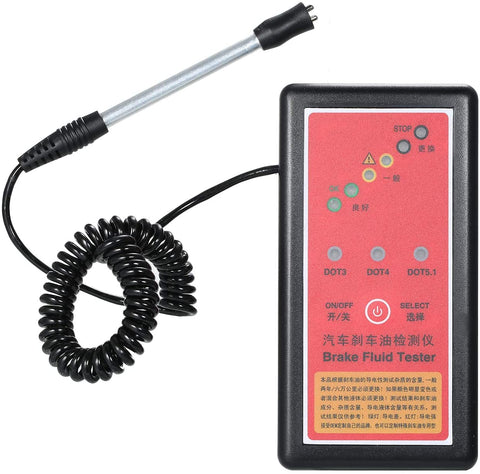 Tickas Brake Fluid Tester,Automotive Brake Fluid Tester Brake Fluid Detector Digital Oil Quality Inspection LED Indicator Display Diagnostic Tool