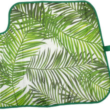 BDK Tropical Leaves Auto Windshield Sun Shade for Car SUV Truck - Balmy Fern - Double Bubble Foil Jumbo Folding Accordion - AS-768