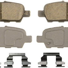 Wagner ThermoQuiet QC1393 Ceramic Disc Pad Set With Installation Hardware, Rear