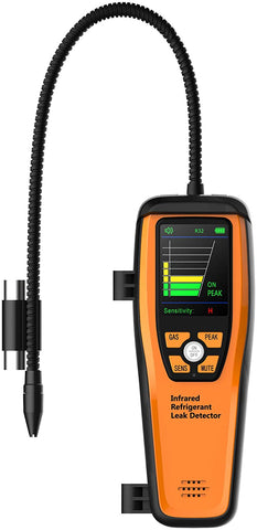 Elitech ILD-300 Advanced Refrigerant Leak Detector Halogen Tester for HVAC Rechargeable CFCs HCFCs HFCs 10 Years' Life