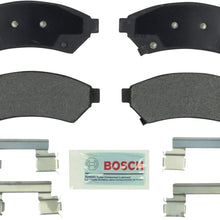Bosch BE1075H Blue Disc Brake Pad Set with Hardware for Select Buick Allure, LaCrosse; Chevrolet Uplander; Pontiac Grand Prix, Montana; and Saturn Uplander Vehicles - FRONT