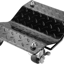 Pentagon Tool | Premium 4-Pack | Car Tire Dolly - Tire Skates | 1,500 lbs Rating | Black