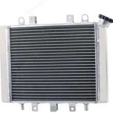 CoolingSky Full Aluminum ATV Radiator for 2005-09 Kawasaki Brute Force 650/750, KVF750 /KVF650 4x4i