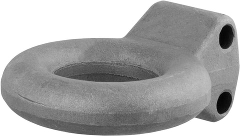 CURT 48600 Raw Steel Pintle Hitch Lunette Ring 3-Inch ID, 12,000 lbs, Channel Mount Required