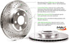 [Front + Rear] Max Brakes Premium XD Rotors SY035723-2