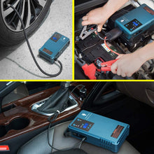 Jump Starter with air Compressor & Mobile Power Support Automatic Cordless Tire Inflator Portable Air Compressor, Easy to Read Digital Pressure Gauge, 10200MA Capacity 500A Peak Current car Battery