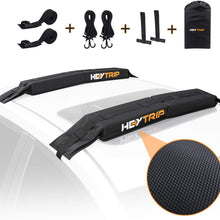 HEYTRIP Universal Soft Roof Rack Pads for Kayak /Surfboard /SUP /Canoe with 15FT Tie-Down Straps and Storage Bag