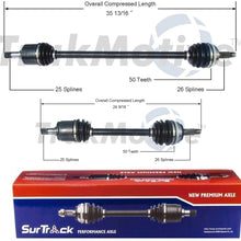SurTrack Pair Set 2 Front CV Axle Shafts For Honda Civic del Sol Auto & Manual