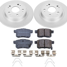 Power Stop CRK5368 Coated Brake Rotor & Ceramic Brake Pads- rear