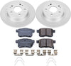 Power Stop CRK5368 Coated Brake Rotor & Ceramic Brake Pads- rear