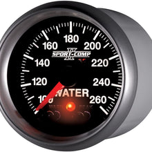 Auto Meter 3654 2-1/16" 100- 260 Degree F Full Sweep Electric Water Temperature Gauge