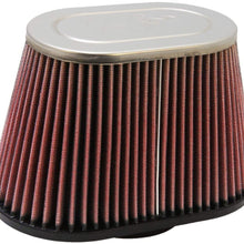 K&N Universal Clamp-On Air Filter: High Performance, Premium, Washable, Replacement Filter: Flange Diameter: 3.5 In, Filter Height: 5.5 In, Flange Length: 0.75 In, Shape: Oval Straight, RC-5040