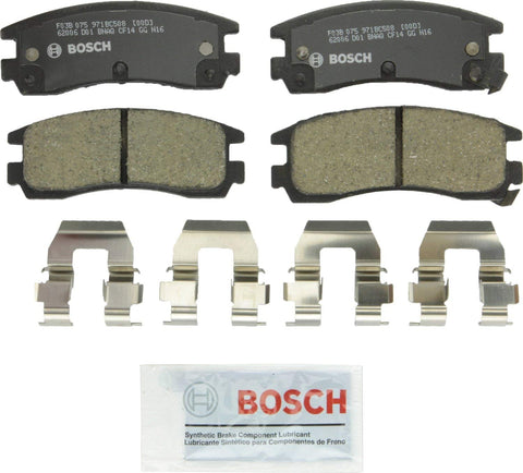 Bosch BC508 QuietCast Premium Ceramic Disc Brake Pad Set For Select Buick LeSabre, Park Avenue; Cadillac Eldorado, Seville; Chevrolet Lumina; Oldsmobile Aurora; Pontiac Bonneville; Saturn + More; Rear