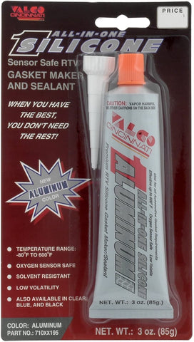 Valco Cincinnati 71195 All-in-One Aluminum Silicone with Nozzle - 3 oz. Tube