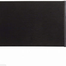 VioletLisa All Aluminum Air Condition Condenser 1 Row Compatible with 2003-2010 9-3 2.0L L4 Without Oil Cooler
