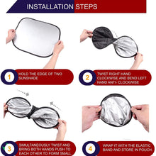 EcoNour Premium Car Windshield Sunshade with Easy Read Size Chart-Universal Fit for Car, SUV, Van,Truck-. 210T Nylon Material (Medium 28 x 31 inches (71 x 79 cm))